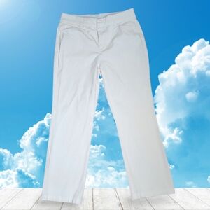 JM Collection White Dress Pants Women’s Size 8 Short | Straight Leg Trousers